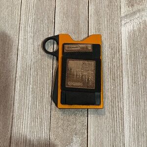 Grip 6 Orange and Black Money Clip and Card Holder